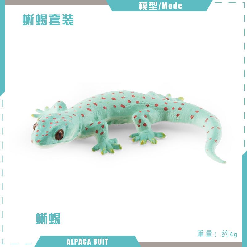 Simulated Lizard Chameleon Amphibian Reptile Model Leopard Print Guardian Iguana Four-Legged Snake Static Ornament