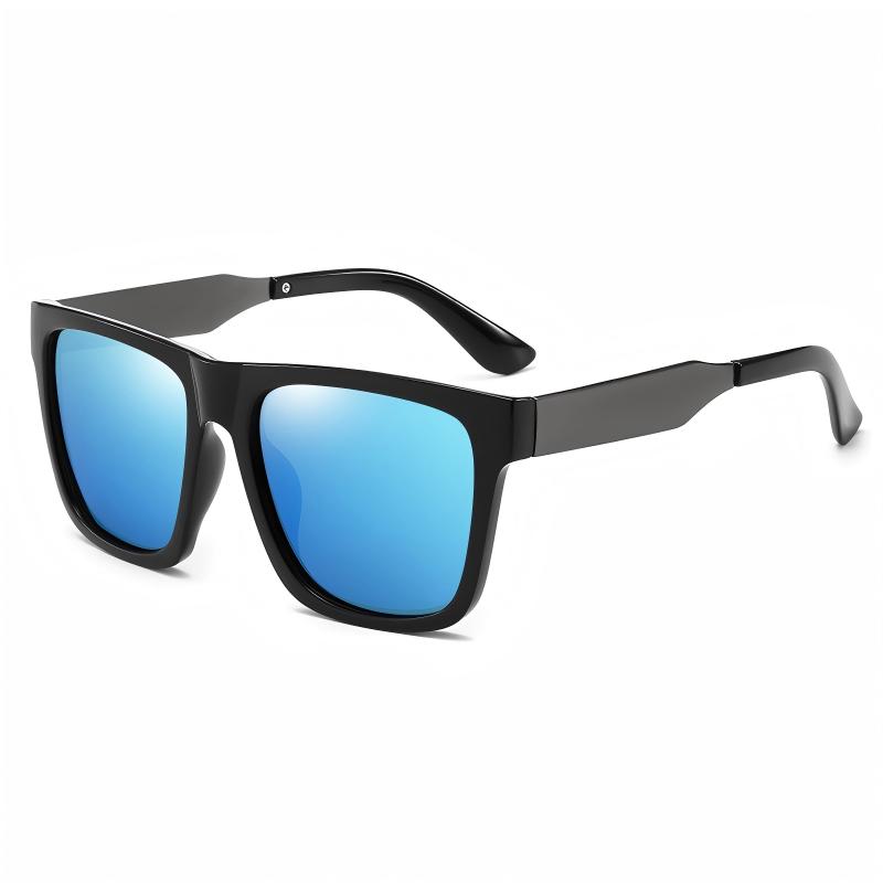 2026 New Fashion Square Polarized Sunglasses Anti UV Driving Shades Casual Stylish Eyewear for Men Women PC&Blue