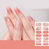 Bronzing Nail Polish Stickers Decals Full Wrap Gels Nail Strips Nail Sticker