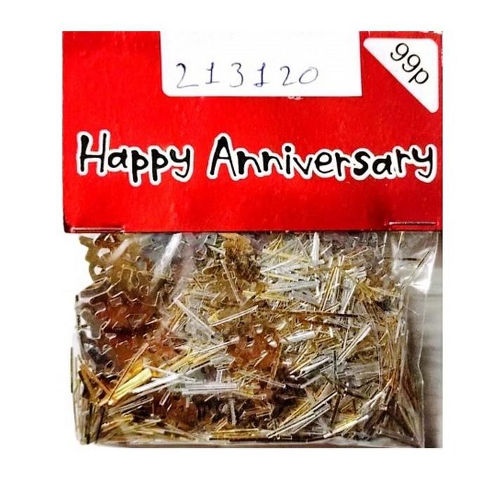 Happy Anniversary Metallic Confetti