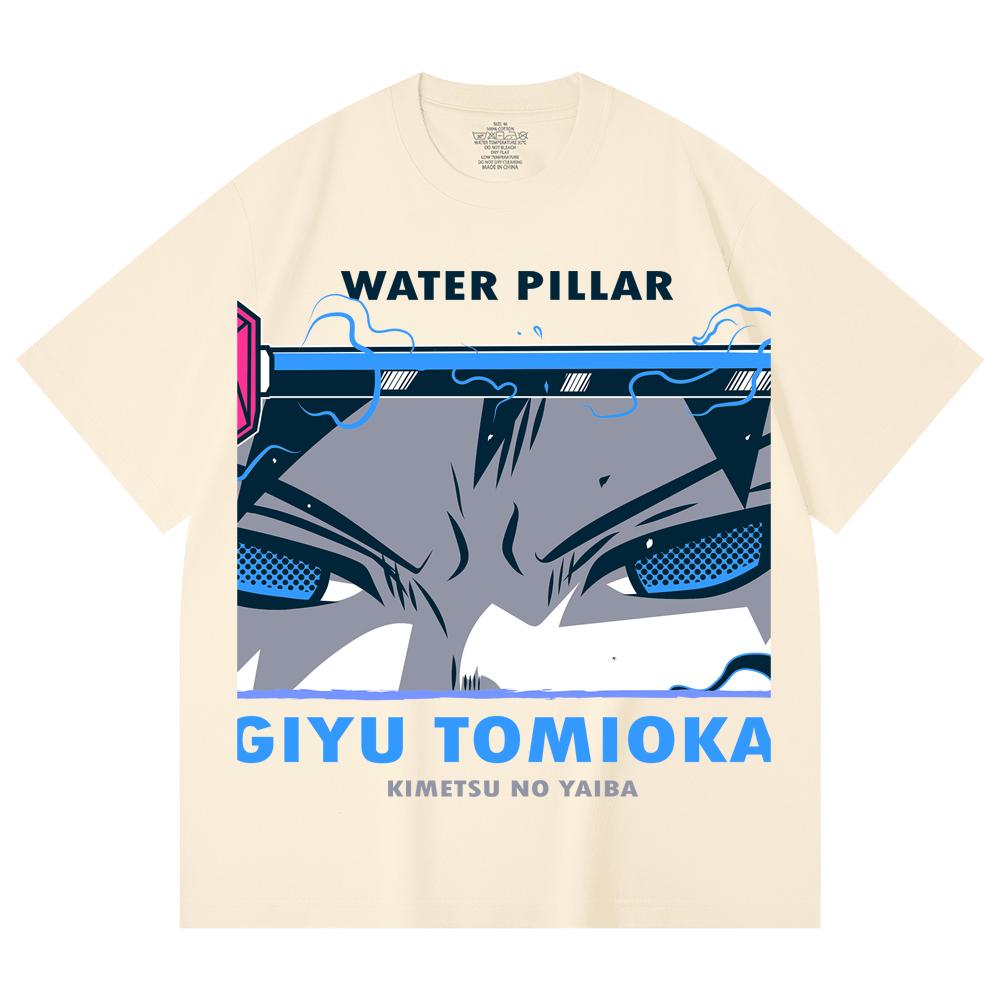 230 Gsm 100% Cotton Demon Slayer V10 Tomioka Print Unisex Heavy Cotton T Shirt