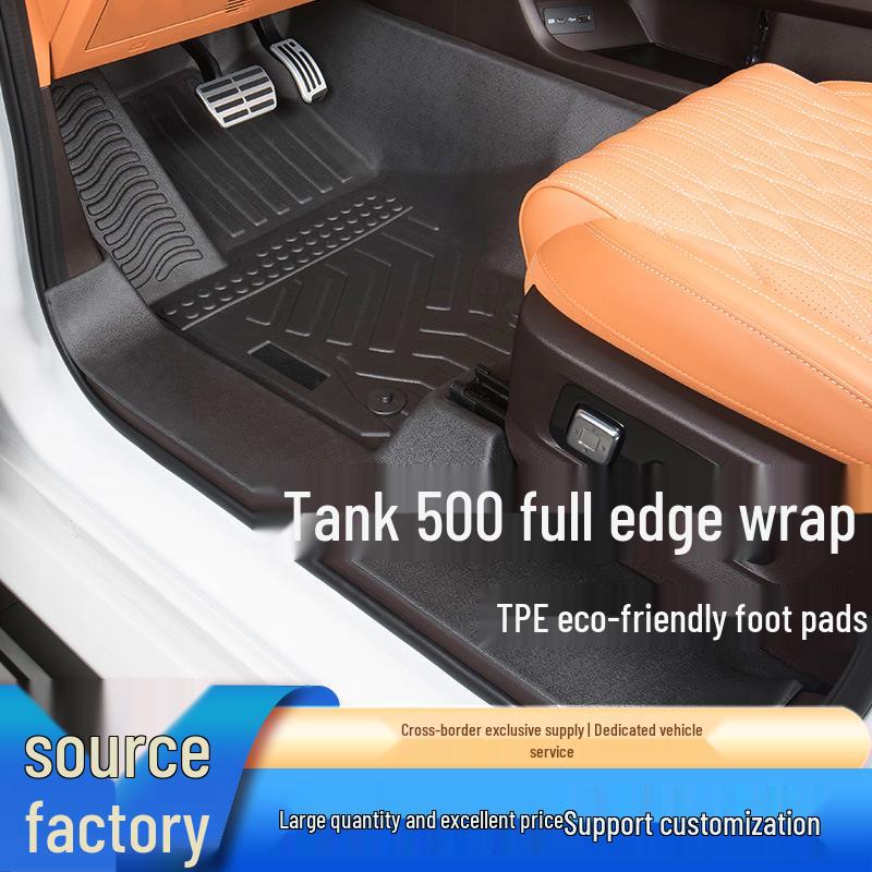 Tank 500 Floor Mats: Fully Enclosed, All-Season, TPE for 5/7-Seater New Energy Models