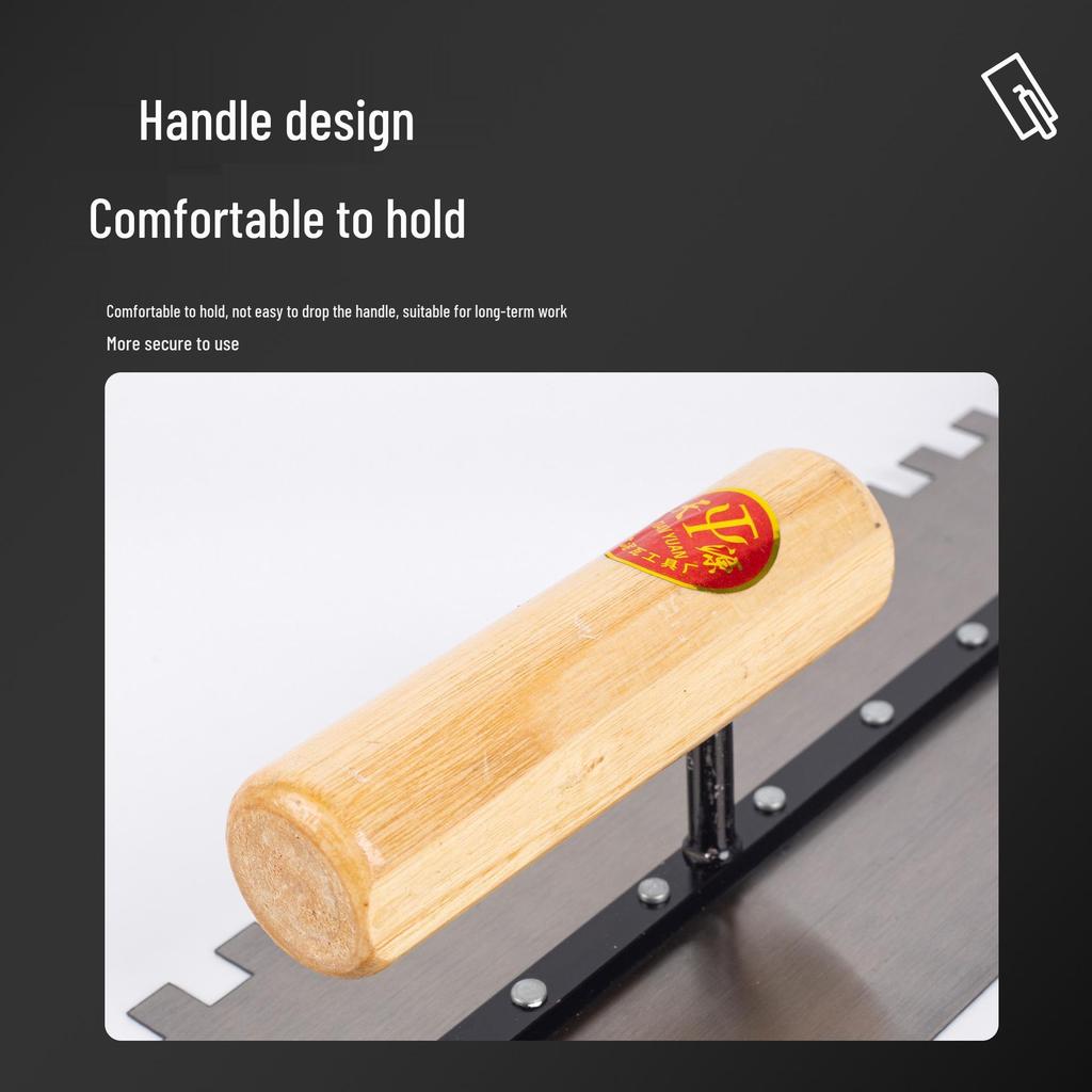 Zahnkelle für Verputzarbeiten und Fliesenlegen