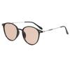 Premium Ins Internet Celebrities Plain Face Cold Brown Frame Blush Sunglasses Xiaohongshu Girl Style Sun Protection Sunglasses