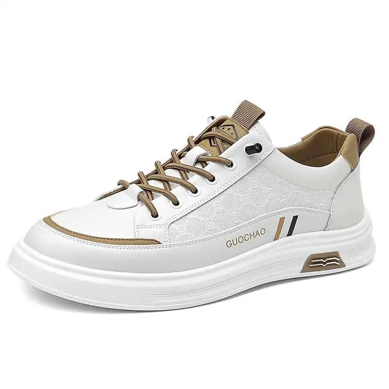 

Fashion Platform Thick Heel Men s Demi-season Boots Running Sneakers Green White Men s Shoes Size 50 Sport Trainners Sapatenes 44