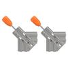 Woodworking Corner Clamp Set Metal 90 Degree Positioning Tool with Reinforced Body and Threaded Hand Screw for Board Joining and Cabinet Work
