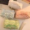 1pcs Creative Korea Style Bow Pencil Case Large Capacity Multi-layer Storage Drawstring Pencil Bags Office Supplies Storage Bag