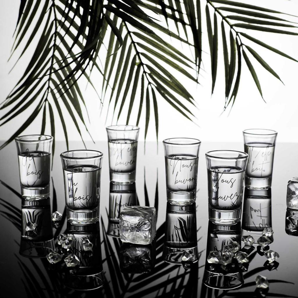 Zestaw 6 Kieliszków Z Napisami Verres