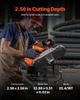 20V Portable Band Saw Kit, 65 X 65 Mm Cutting Depth, AC 220V, 360W Bandsaw with Brushless Motor, 4.0 Ah Battery, Cordless and Compact Portaband, 0-192