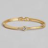 Estele Gold Plated Solitaire Studded Bracelet for Women