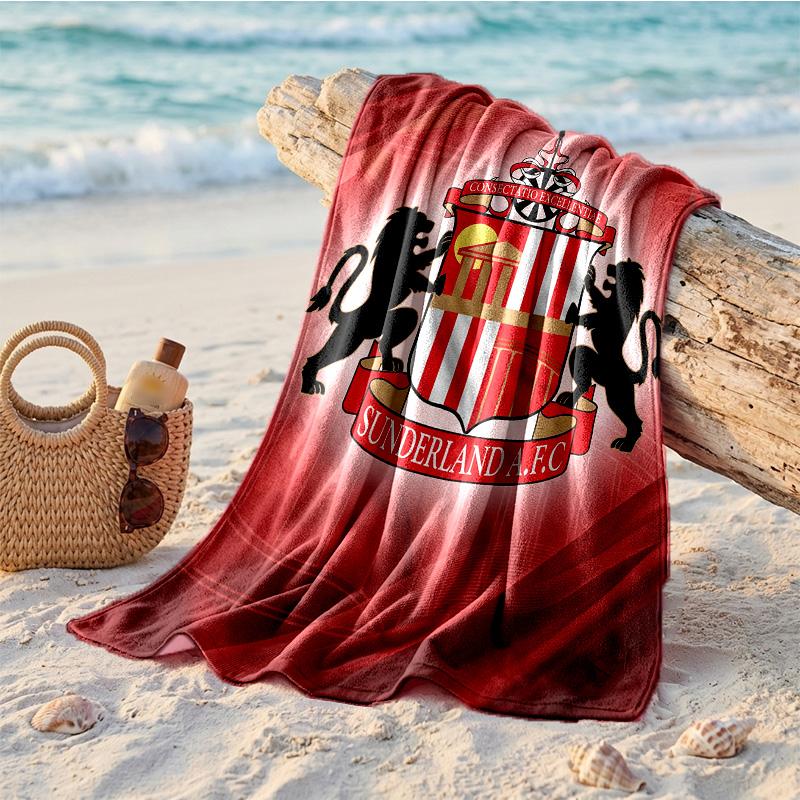 Asciugamano da Spiaggia Tema Sunderland Morbido Asciugatura Rapida?Asciugamano Asciutto Per Vacanze Estive Al Mare Nuoto