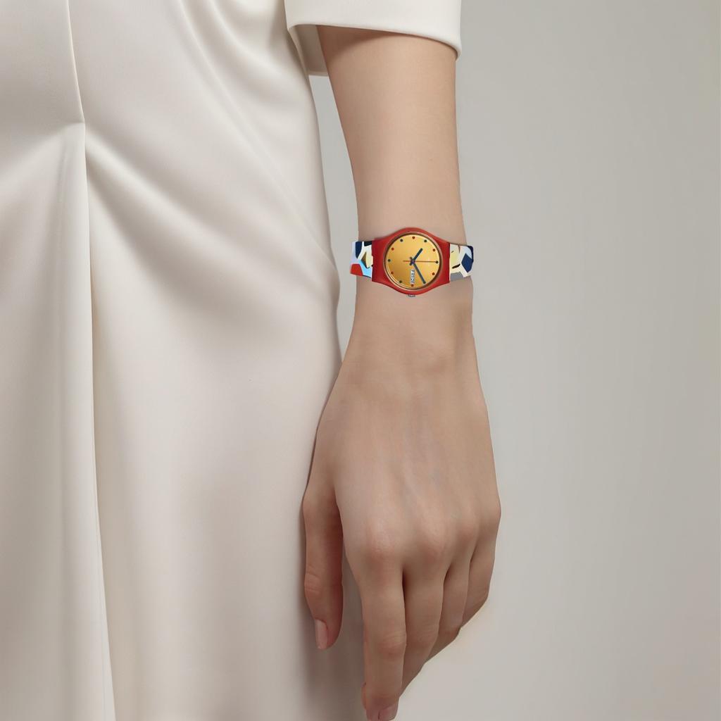 Swatch Orologio Giallo da Donna GR708 GR708