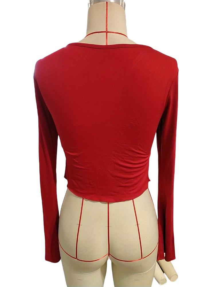 Autumn Winter Solid Slim Base Layer T Shirt Long Sleeve Shirt Women's Sexy V Neck Fashion Daily Basic Office Lady Casual Slim Fit Ladies Elegant Top