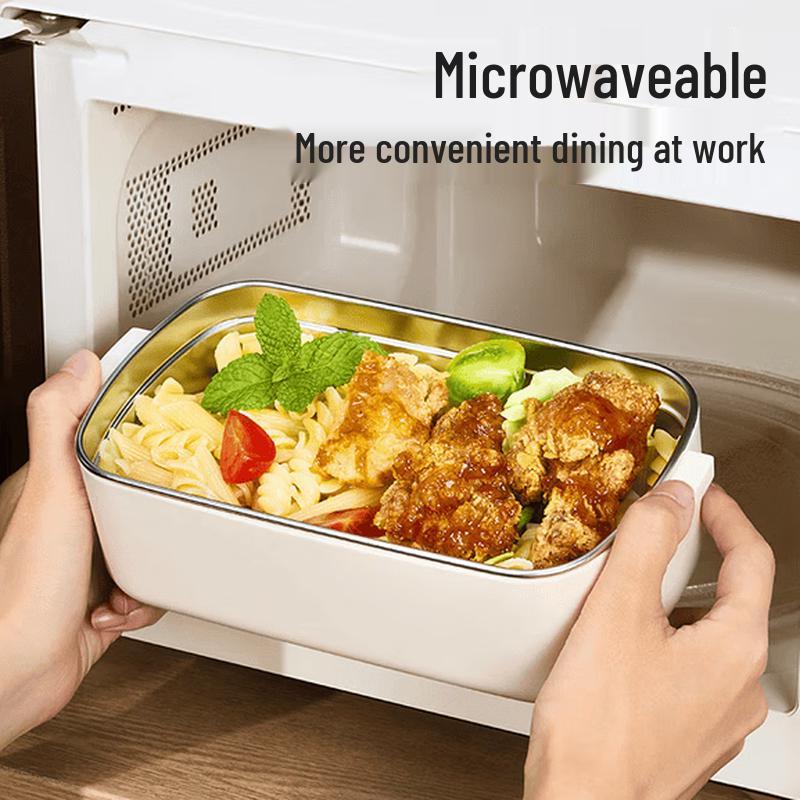 TAFUCO 316L Stainless Steel 2-Layer Divided Lunch Box