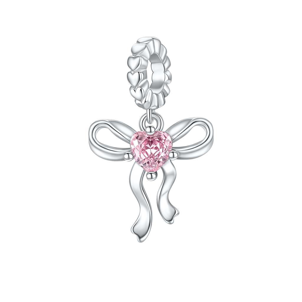 Pandantive Mărgele Argint 925 Fluture Roz Iubire Flori de Cireș pentru Coliere Brățări DIY Bijuterii Femei Cadouri