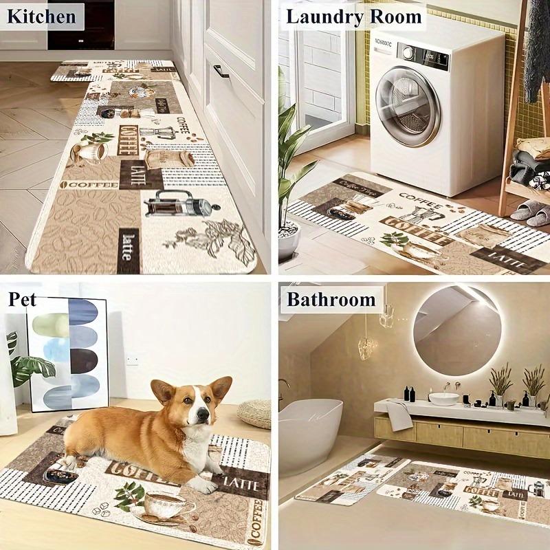 

1 шт. Коврик для кухни с рисунком совы, нескользящий придверный коврик, поп-дизайн, коврик для ванной комнаты, ковер для дома, декор для раковины, прачечной 400MMx600MM