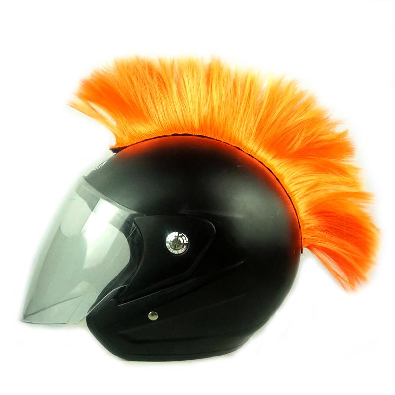 Rooster Comb Helmet Wig - Funny Motorcycle Decoration & Prank Prop