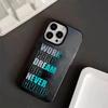 Fashionable inspirational text mobile phone case suitable for iPhone 17 16 15 14 13 12  Pro/ Max /Plus anti-fall and shockproof