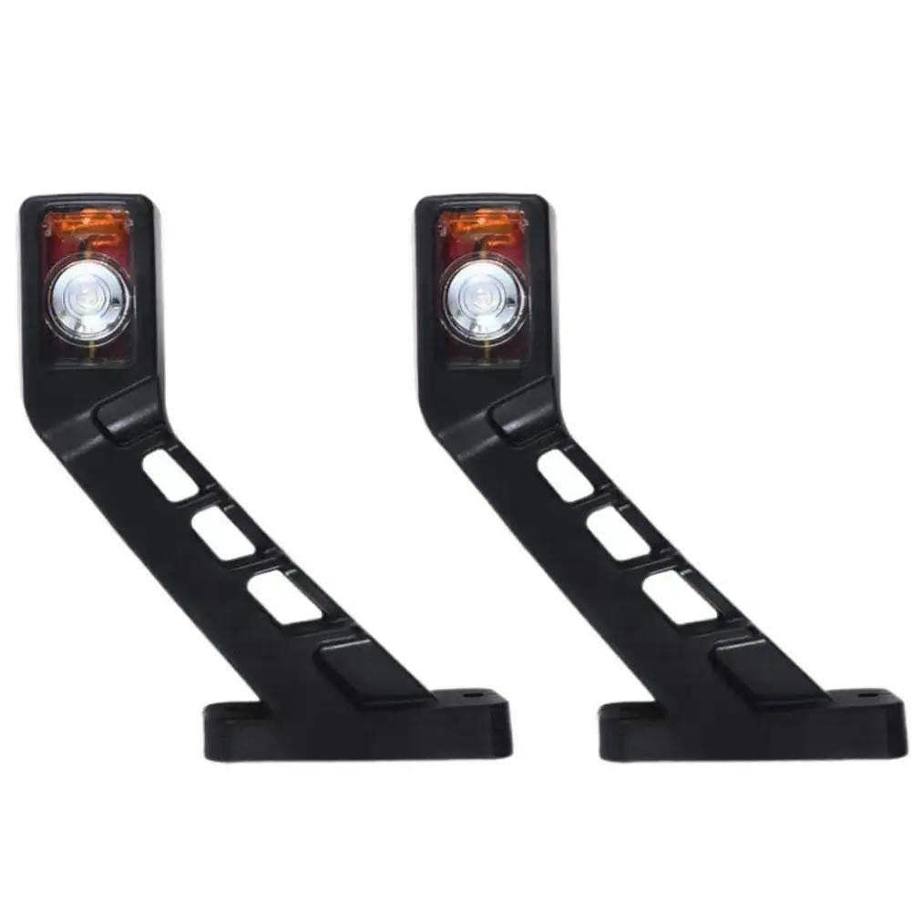 12/24V LED Side Marker Light - White Red Yellow Indicator Lamp For Trailer Truck Van Lorry, Multi-Functional Trailer Side I L8D1