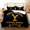 Yellowstone Fashion Set Biancheria da Letto con Stampa Digitale Copripiumino Piumone Letto Singolo Twin Full Queen Ragazzi Bambini Ragazza Ragazzi Regalo