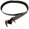 Retro Punk Metal Belt Unique Heart And Wing Design For Women Men Embossed Outfit