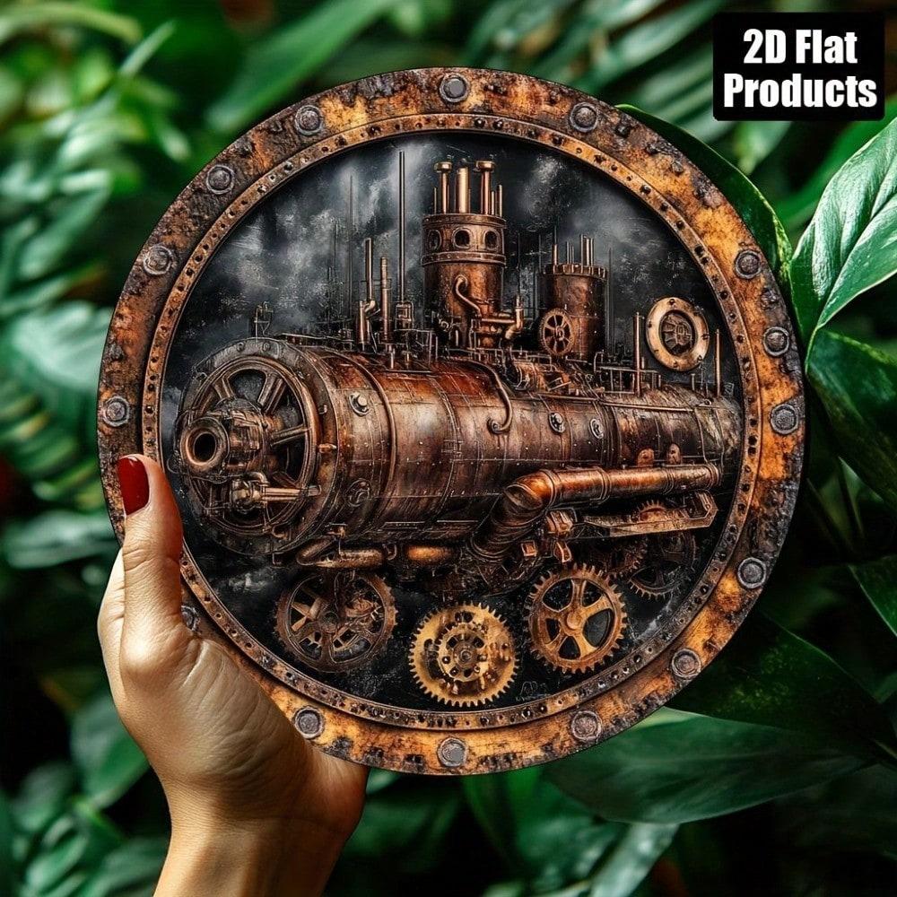 Flat 2D Metal Sign, Hanging Decorative Wall Art