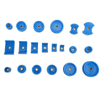 20Pcs Watch Press Dies Kit Plastic Back Case Closing Tool for Table Model Capping Machine Repairing Blue