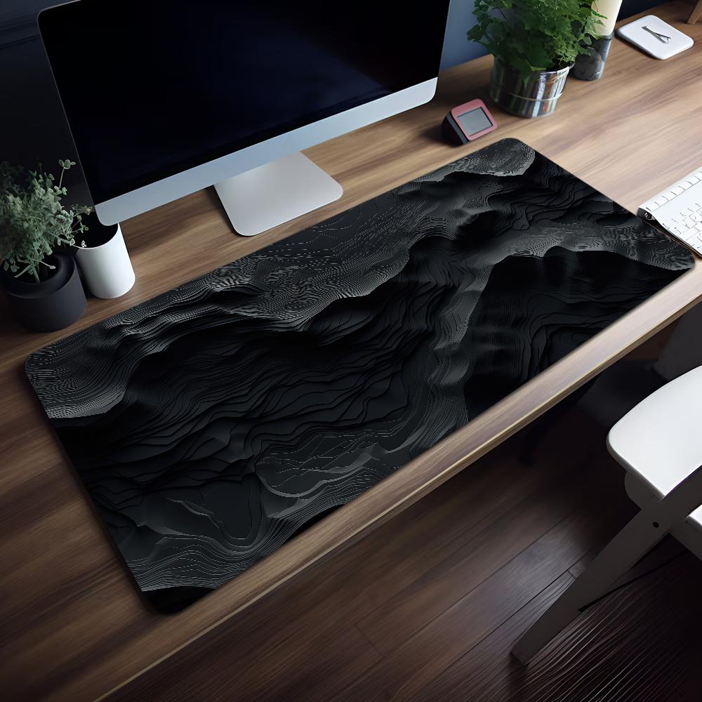 Map Multi Grey Abstract Topographic Mouse Pad Nonslip Thickened Large Writing Lockedge Office Student Gaming Cushion MousePad