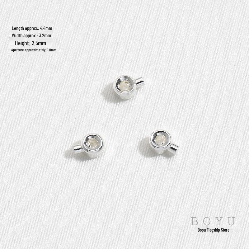 14K Gold Positionierverschluss Schließe Clip für DIY Perlenkette - Farbbeständige Perlenendkappe