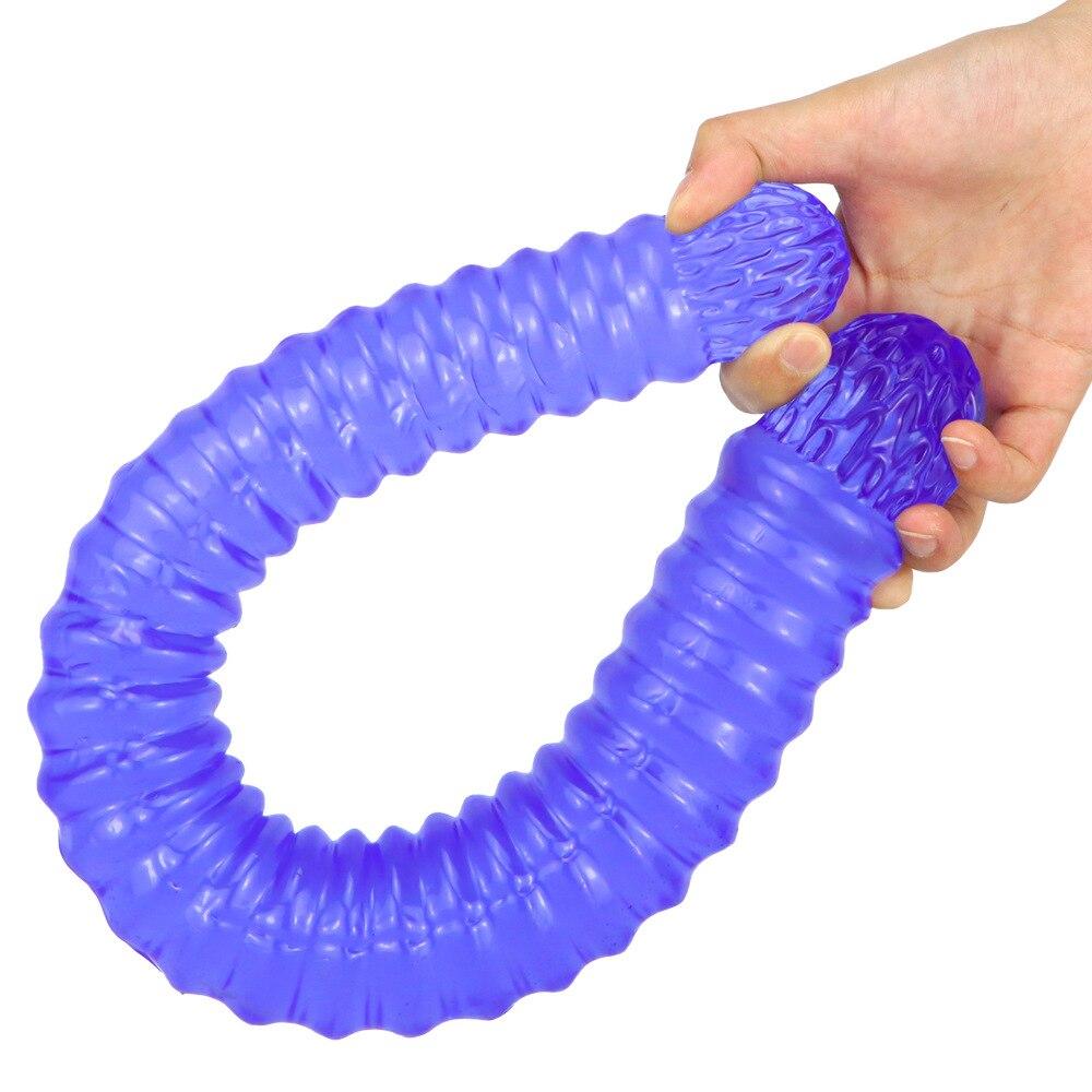56cm Double-ended Threaded Dildo Oversized Anal Whip Anal Plug   Sex Toys Fisting Realistic Dildo Big Penis Strap On Cock PVC