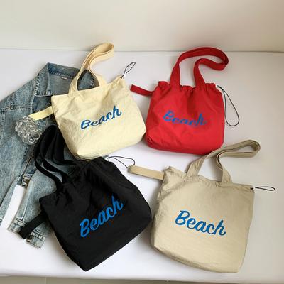 Canvas Tasche Neu Große Kapazität Damen Ins Schultertasche Tragetasche Koreanischer Stil Frisch Lässig Lazy Bag