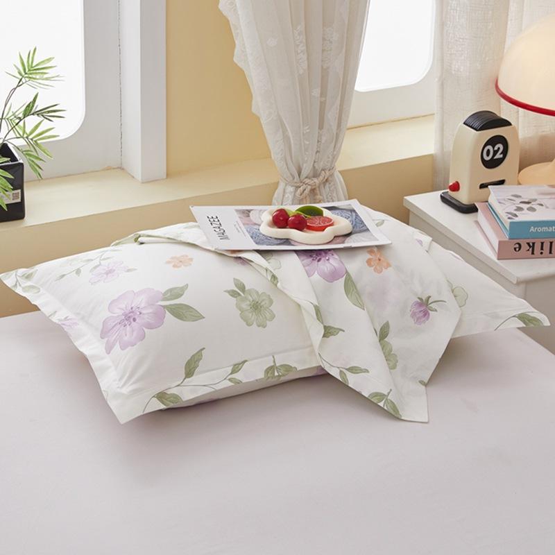 2pcs Floral Pattern Cotton Pillowcase Without Pillow Core, Comfortable Soft Pillow Covers, for Home Bedroom Living Room Decor, 19*29inch