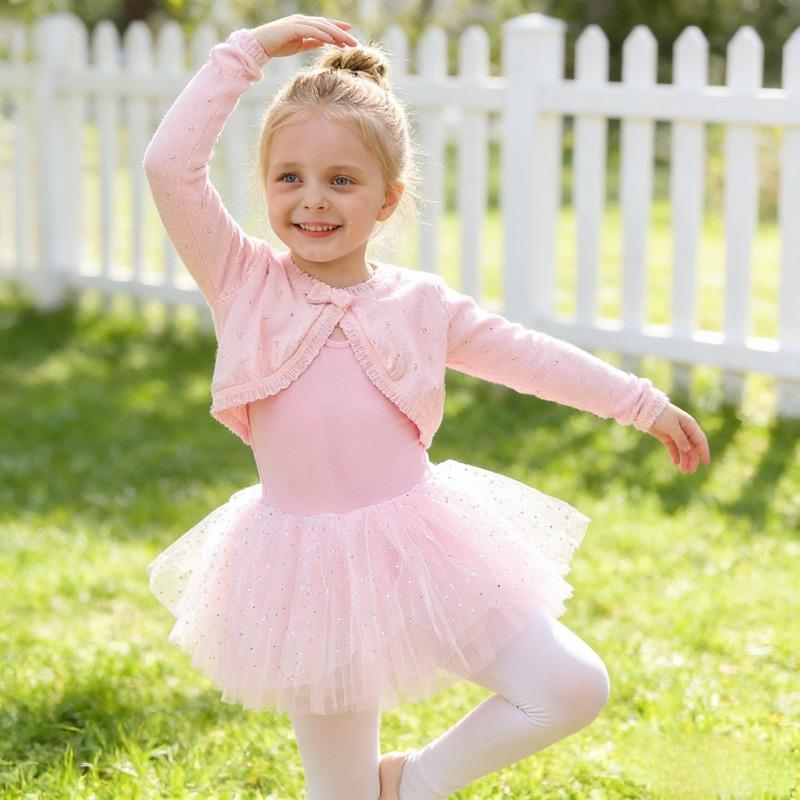 Children's Dance Sweaters, Practice Clothes, Shawl Knitted, Girls' Autumn Winter Long Sleeved Chinese Dance Ballet Dance Jacket