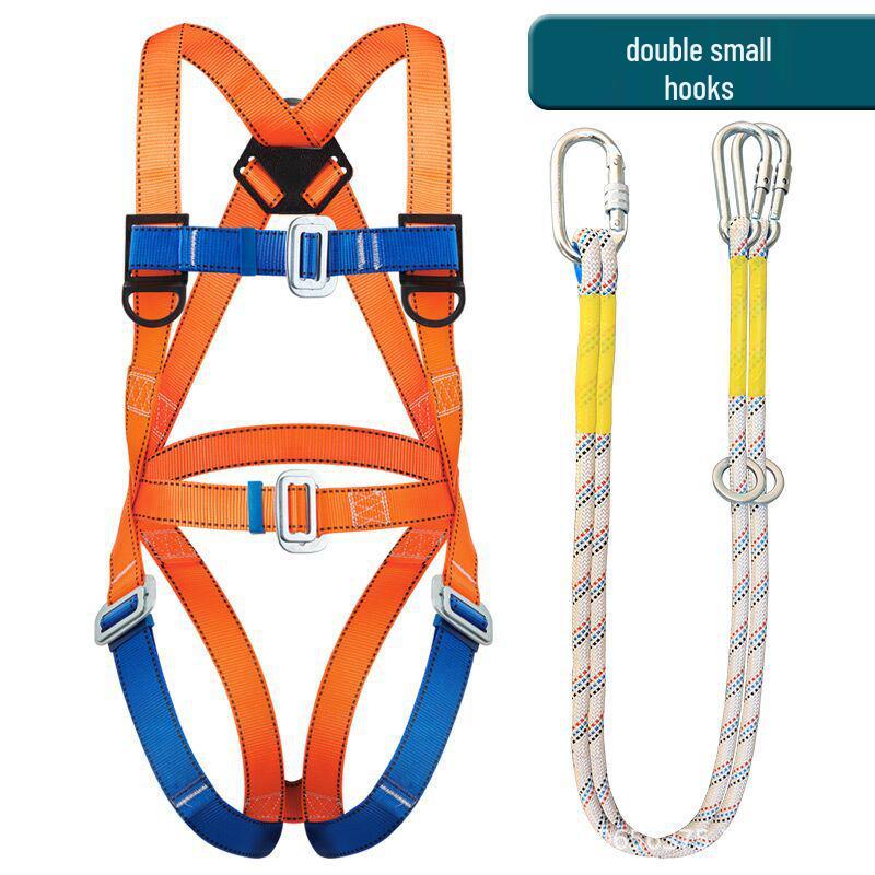 GB Пятиточечная страховочная привязь с амортизирующим крюком для пожарно-спасательных и высотных работ