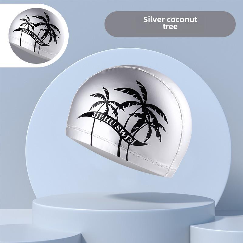Waterproof Breathable PU Coated Adult Swimming Cap for Men & Women
