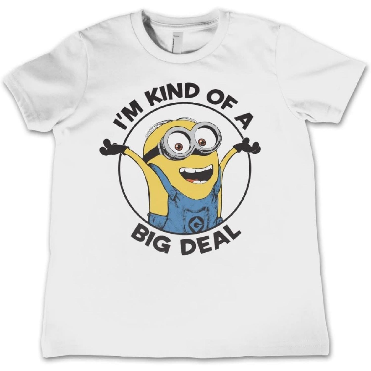 

MINIONS Officially Licensed I m Kind of A Big Deal Kids T-Shirt (White), 3-4 Years XXXXXL білий