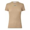Womens/Ladies Ribbed Fleece Crew Neck T-Shirt