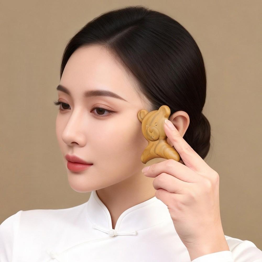 Schwellungen reduzieren Guasha Werkzeug Natürliches Material Grünes Sandelholz Massagegerät Nacken Körpermassage