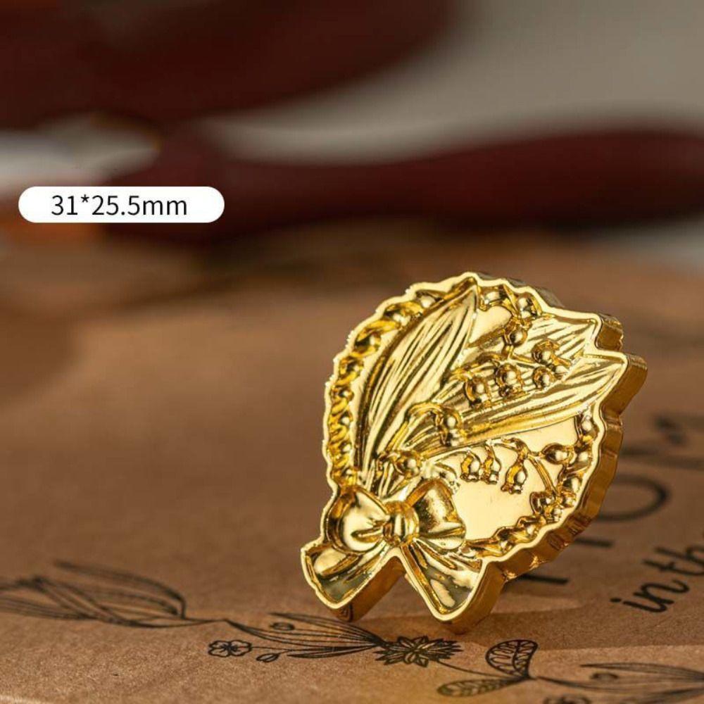 European-style Retro Sealing Wax Stamp Head Snowflake Wax Seal Stamp Polyshaped Head  Stamp