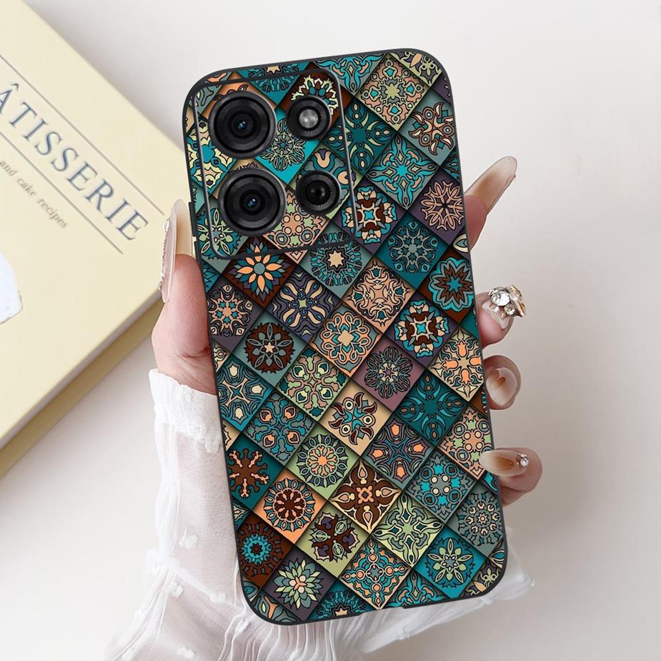 For Motorola Moto G15 Case MotoG75 XT2437-2 New Luxury Candy Painted Cover Soft TPU Phone Cases For Moto G75 G 15 MotoG15 Bumper