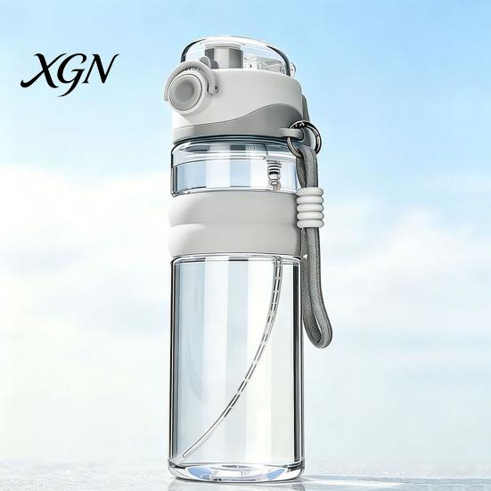 Heat Resistant Drinking Vessel Spray Sports Water Bottle, 750ml Dual-Use Mist And Drink Cup with Safety Reusable Plastic Lock, Leak-Proof Bottle