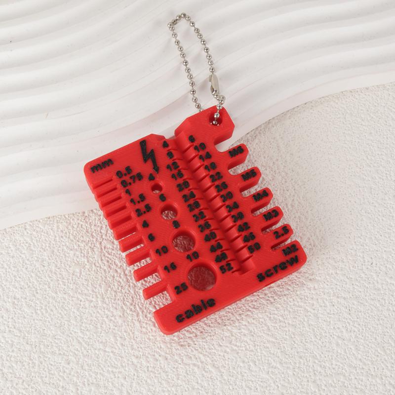 1Pcs Portable Nut And Drill Bit Thread Checker 3D Printed Wire Screw Measuring Tool Screw Drill Bit Gauge For Nuts Bolts Threads