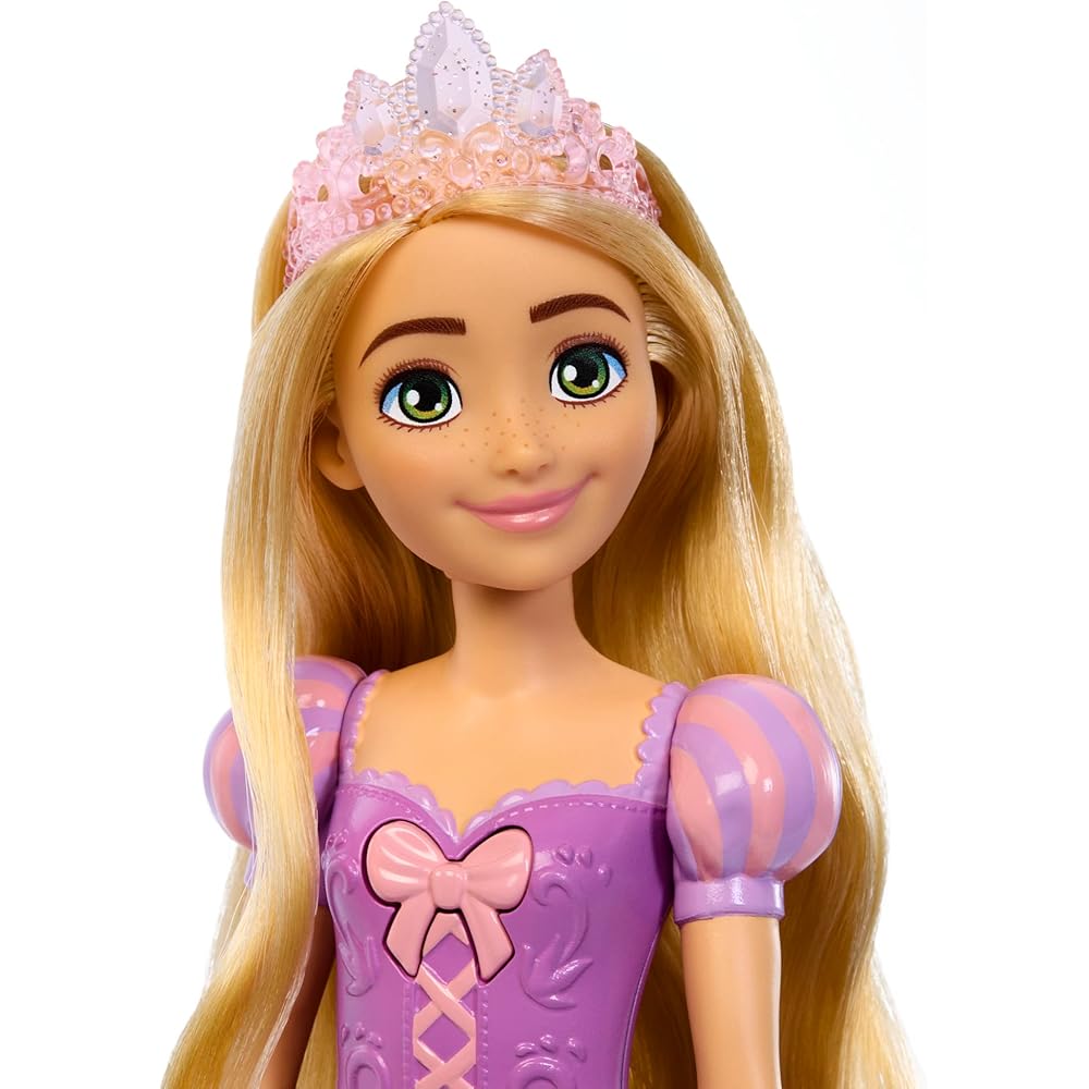 Mattel Disney Princess Rapunzel Singing Doll with Dress-Up Features for Ages 3 and Up