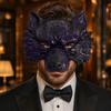 Atmospheric Werewolf Costume Gear Halloween Wolf Mask, Embossed Face Mask for Cosplay Party, Easy To Wear Adjustable Strap Animal Adults, Trick