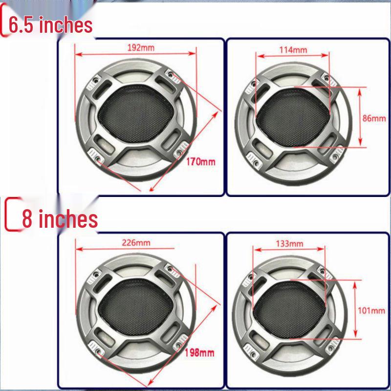 Speaker Grille Dustproof Metal Mesh for 3-inch To 12-inch Horns with Thickened Edge