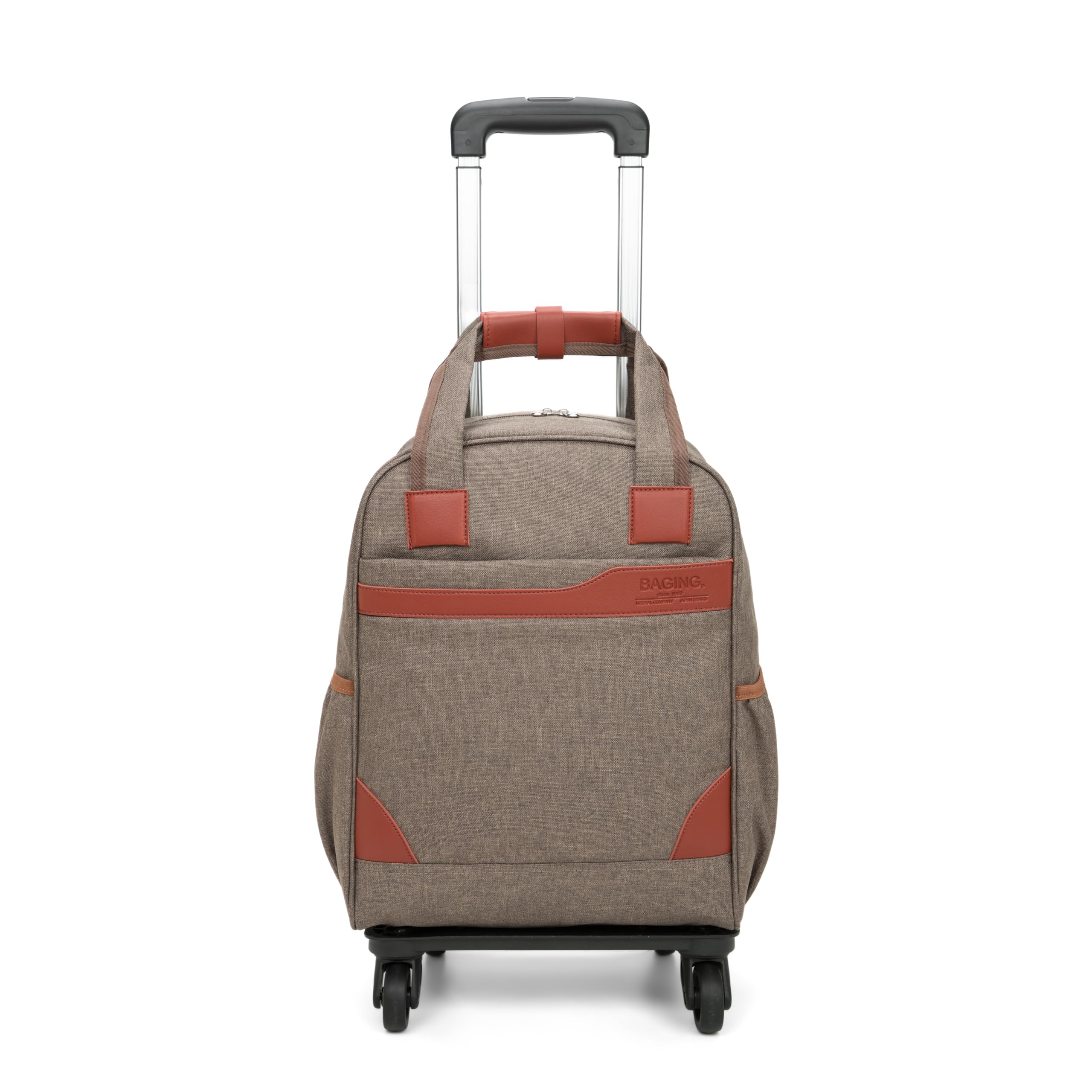 

BAGING Сумка для покупок, переноски, путешествий, унисекс, 4 колеса, 3 уровня регулировки, полный продукт 906 [Kobe Liberal] Ручная кладь (коричневый)