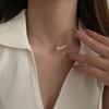 Trendy Four Imitation Pearl Choker Necklaces Girl Summer Luxury Simulated Pearl Pendant Clavicle Chain For Women Jewelry Gifts