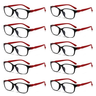 10PCS Sport Reading Glasses Women Men Anti-slip Rubber Legs Anti Blue Light Presbyopic TR90