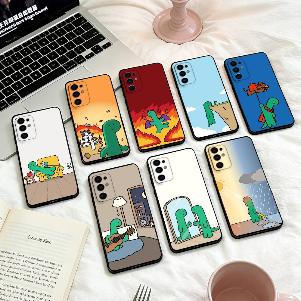 Coque de téléphone Mignonne J-JOGUMAN Pour Samsung S25,24,23,22,30,21,10,9,Ultra,Plus,Lite,FE,4,5 G Coque Souple Noire