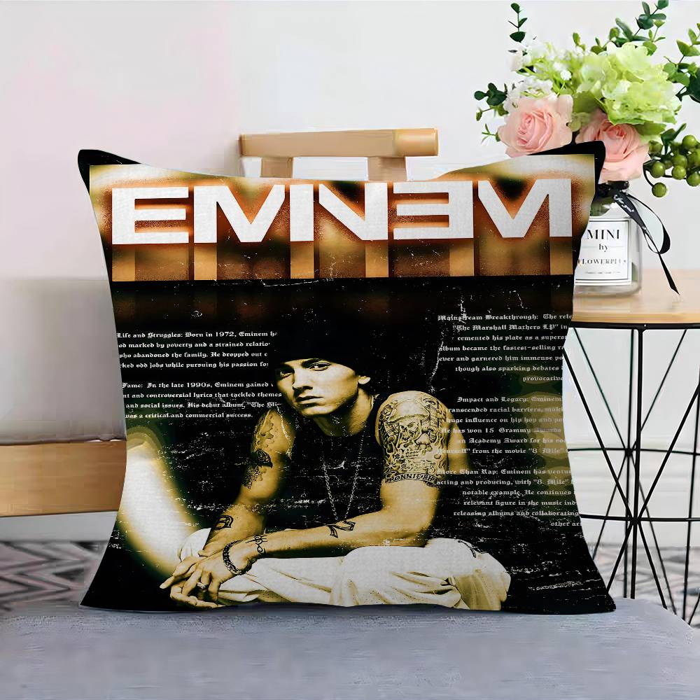 Rapper Singer E-Eminem Pillow Cushion Cover Pillowcase Living Room Sofa Home Decor Customized
